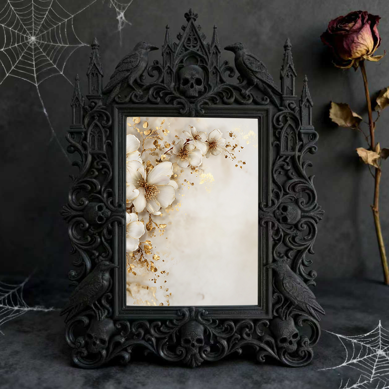 5-star-rated Gothic Dark Frame | Occult Crystal Ball Shop Decor, Collectible