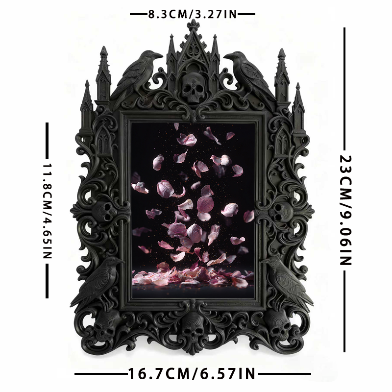 Exclusive-drop Gothic Dark Frame | Werewolf Themed Hunting Lodge Decor, Rustic