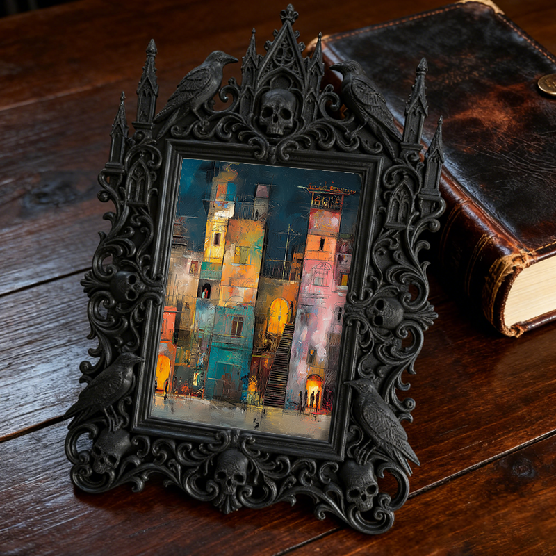 Rare-gem Gothic Dark Frame | Gothic Brow Salon Display, High-gloss