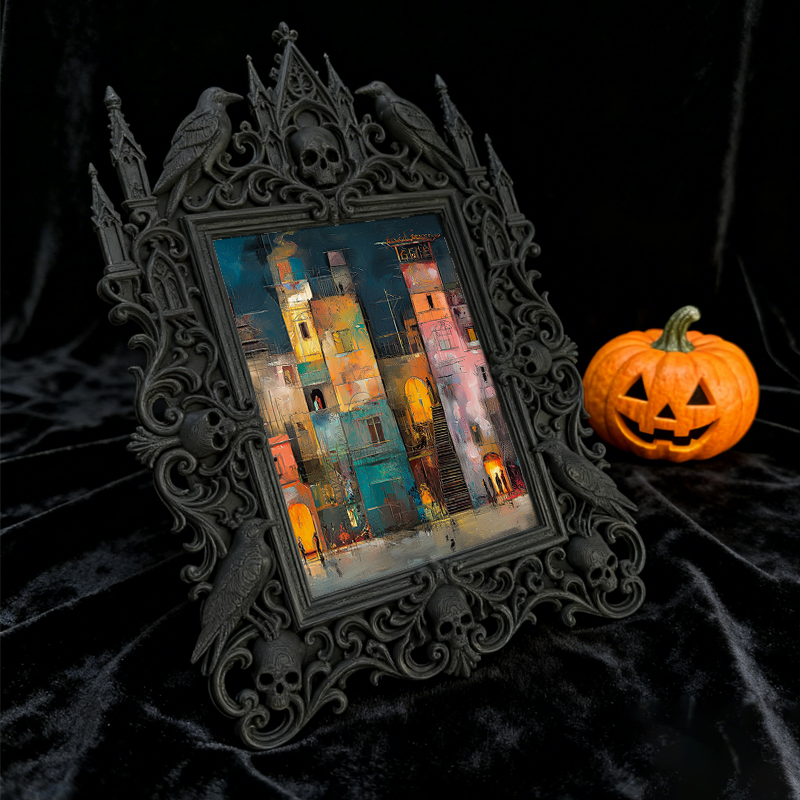 Rare-gem Gothic Dark Frame | Gothic Brow Salon Display, High-gloss