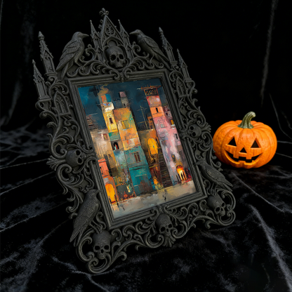 Rare-gem Gothic Dark Frame | Gothic Brow Salon Display, High-gloss