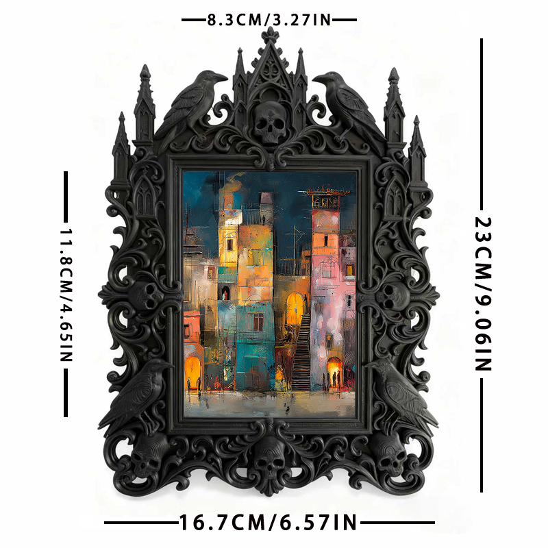 Rare-gem Gothic Dark Frame | Gothic Brow Salon Display, High-gloss