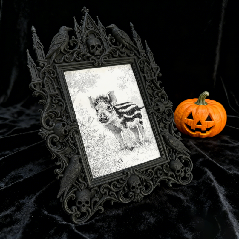 Luxe-dark Gothic Dark Frame | Vampire Cosplay Wig Studio Decor, Artistic