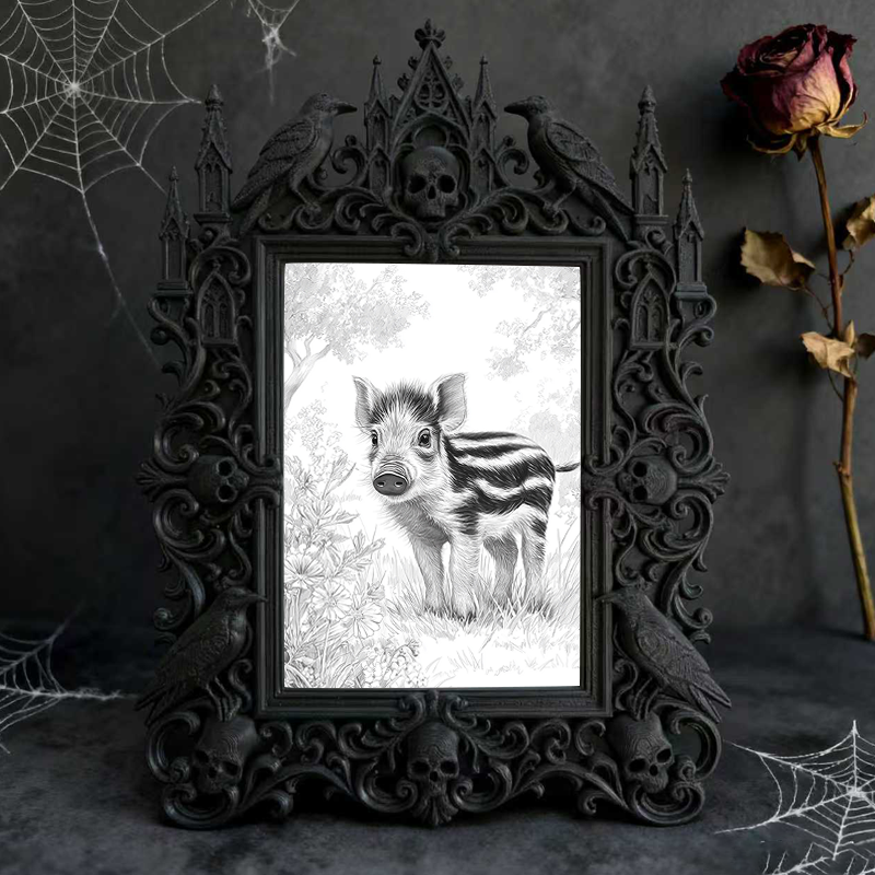 Luxe-dark Gothic Dark Frame | Vampire Cosplay Wig Studio Decor, Artistic