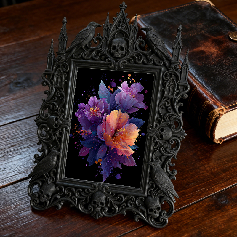 Hard-to-find Gothic Dark Frame | Witchy Bath Bomb Shop Decor, Wear-resistant