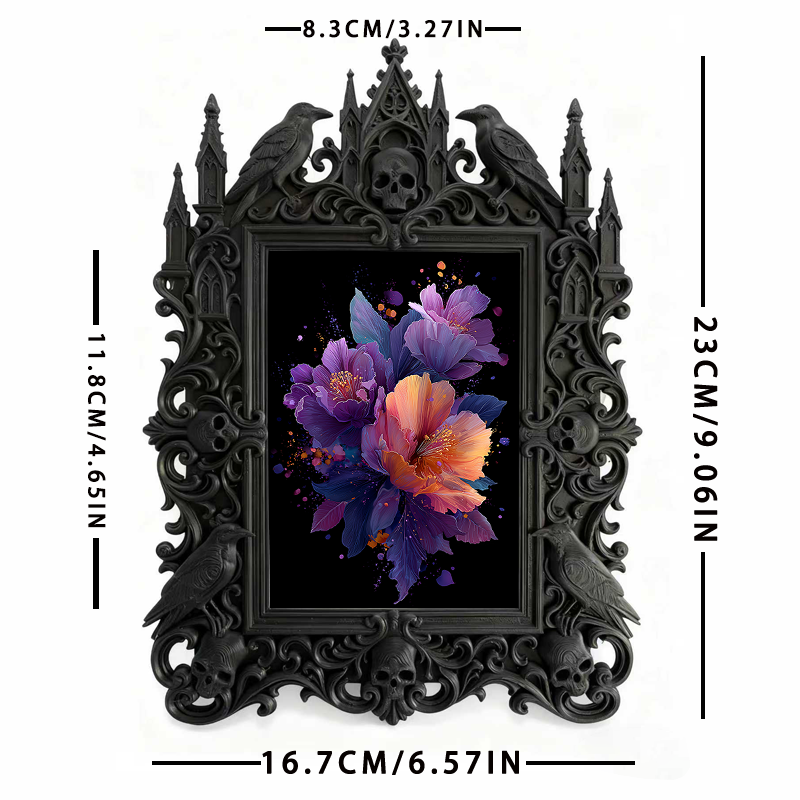 Hard-to-find Gothic Dark Frame | Witchy Bath Bomb Shop Decor, Wear-resistant
