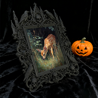 One-of-a-kind Gothic Dark Frame | Gothic Motorcycle Gear Shop Decor, Elegant