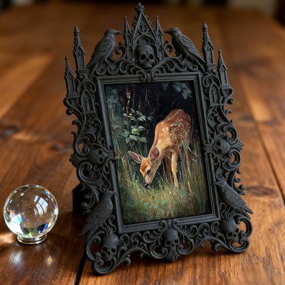 One-of-a-kind Gothic Dark Frame | Gothic Motorcycle Gear Shop Decor, Elegant