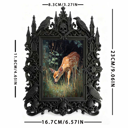 One-of-a-kind Gothic Dark Frame | Gothic Motorcycle Gear Shop Decor, Elegant
