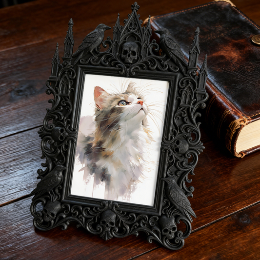Viral-sensation Gothic Dark Frame | Paranormal Gift Shop Counter Decor, Display-grade