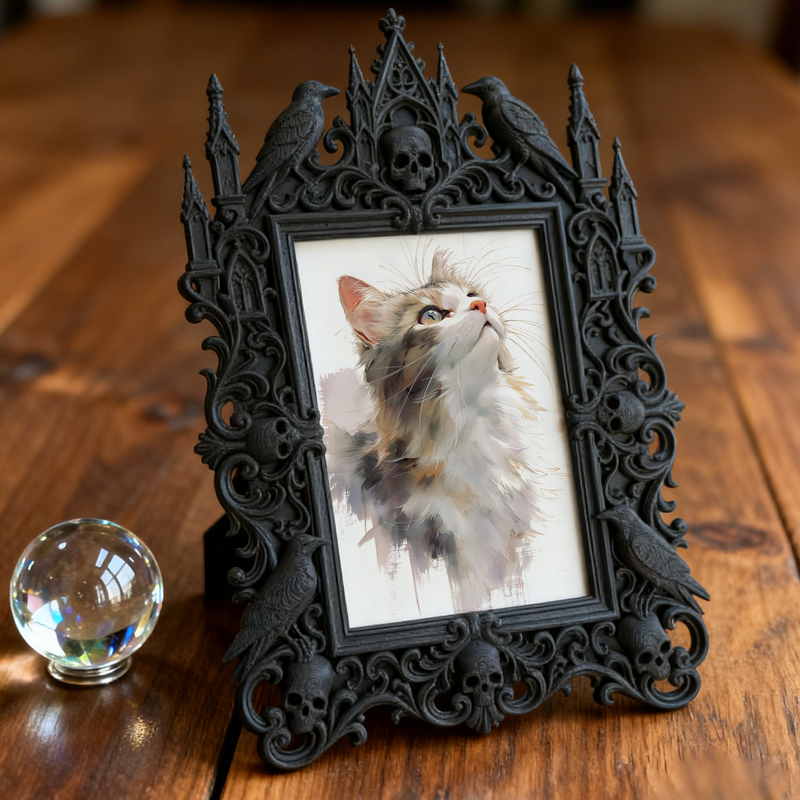 Viral-sensation Gothic Dark Frame | Paranormal Gift Shop Counter Decor, Display-grade