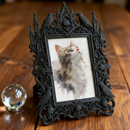 Viral-sensation Gothic Dark Frame | Paranormal Gift Shop Counter Decor, Display-grade