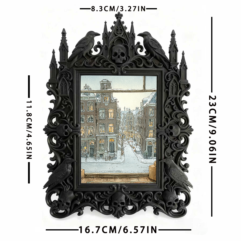 High-demand Gothic Dark Frame | Gothic Cocktail Lounge Decor, Retro Plastic