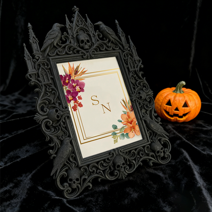 Limited-stock Gothic Dark Frame | Occult Zodiac Sign Shop Decor, Collectible