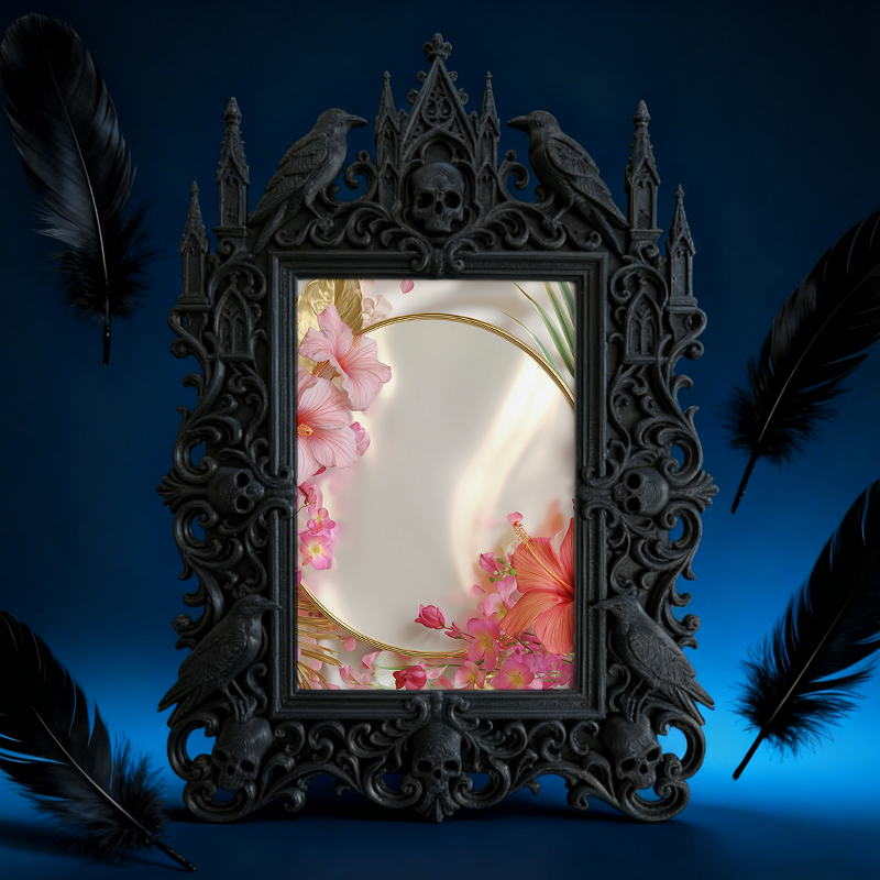 Sought-after Gothic Dark Frame | Vampire LARP Tavern Decor, Portable