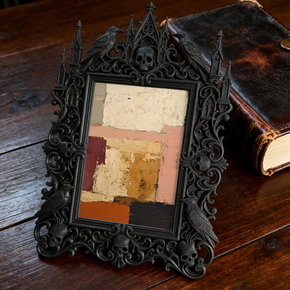 Edgy-cool Gothic Dark Frame | Dark Fantasy Art Exhibition Decor, Minimalist