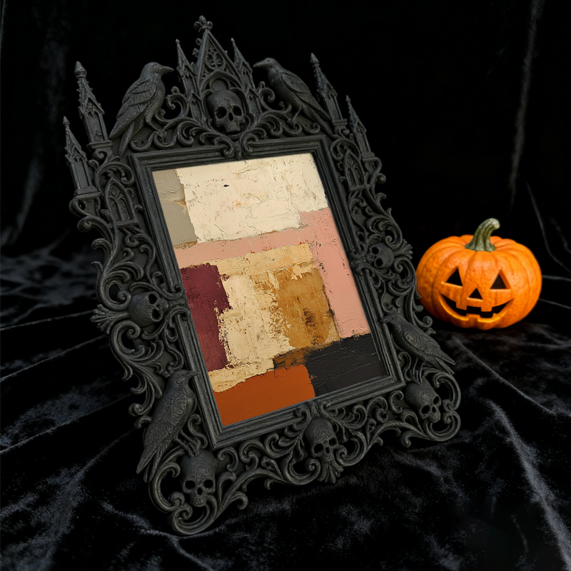 Edgy-cool Gothic Dark Frame | Dark Fantasy Art Exhibition Decor, Minimalist