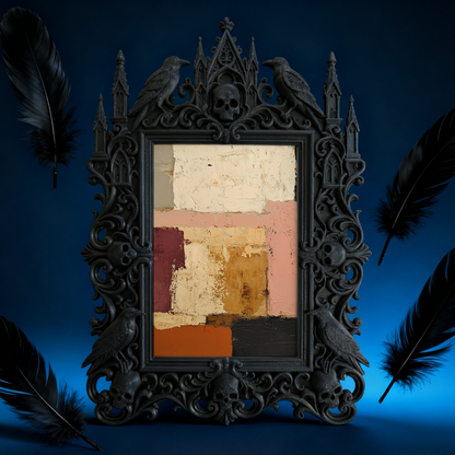 Edgy-cool Gothic Dark Frame | Dark Fantasy Art Exhibition Decor, Minimalist