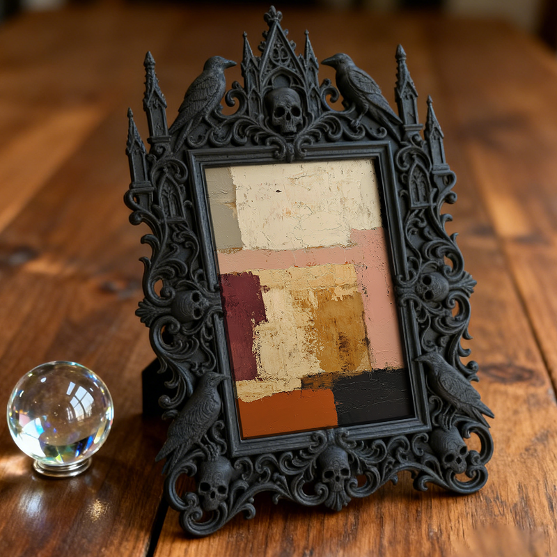 Edgy-cool Gothic Dark Frame | Dark Fantasy Art Exhibition Decor, Minimalist