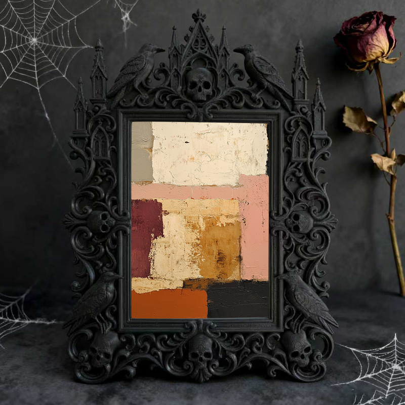Edgy-cool Gothic Dark Frame | Dark Fantasy Art Exhibition Decor, Minimalist