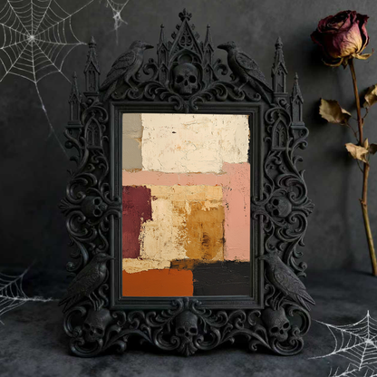 Edgy-cool Gothic Dark Frame | Dark Fantasy Art Exhibition Decor, Minimalist