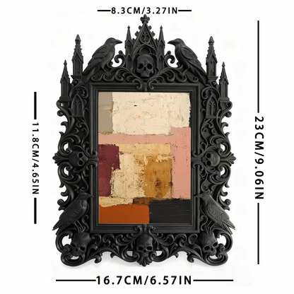 Edgy-cool Gothic Dark Frame | Dark Fantasy Art Exhibition Decor, Minimalist