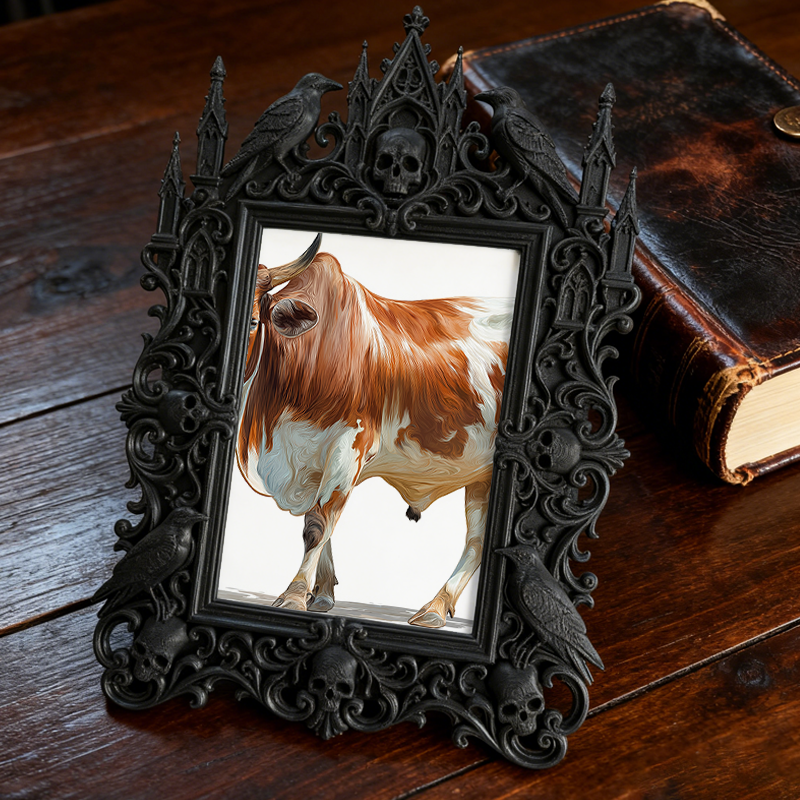 Insta-popular Gothic Dark Frame | Vampire Themed Home Theater Decor, Lightweight