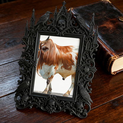 Insta-popular Gothic Dark Frame | Vampire Themed Home Theater Decor, Lightweight