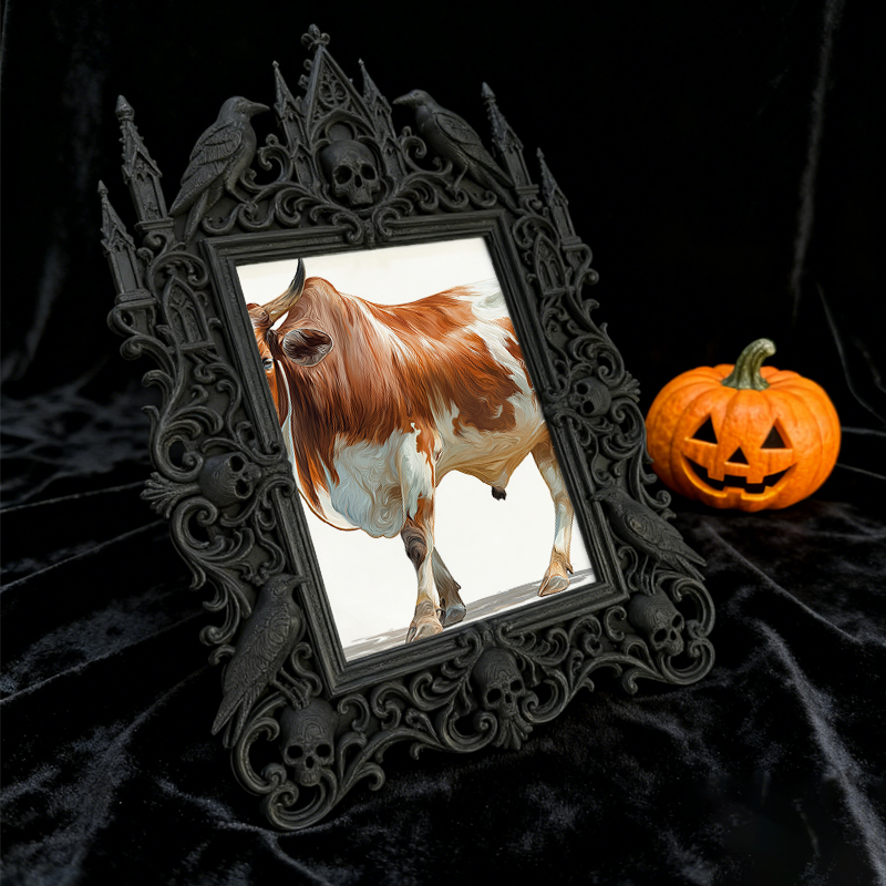 Insta-popular Gothic Dark Frame | Vampire Themed Home Theater Decor, Lightweight