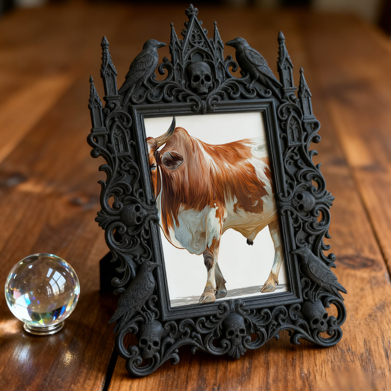 Insta-popular Gothic Dark Frame | Vampire Themed Home Theater Decor, Lightweight