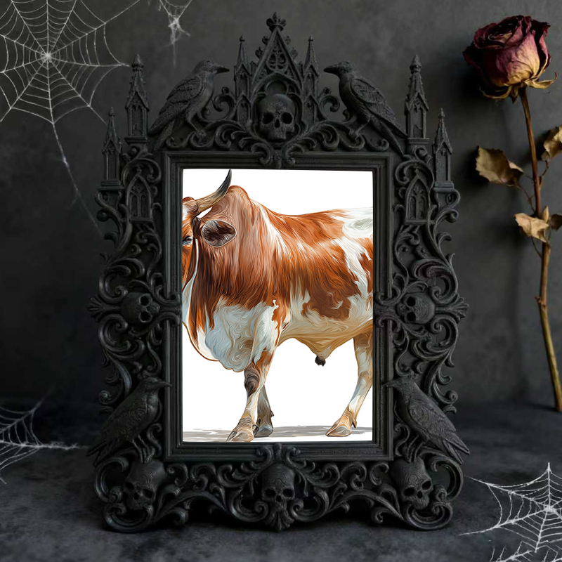 Insta-popular Gothic Dark Frame | Vampire Themed Home Theater Decor, Lightweight