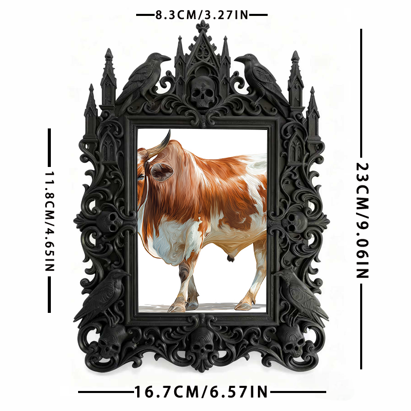 Insta-popular Gothic Dark Frame | Vampire Themed Home Theater Decor, Lightweight