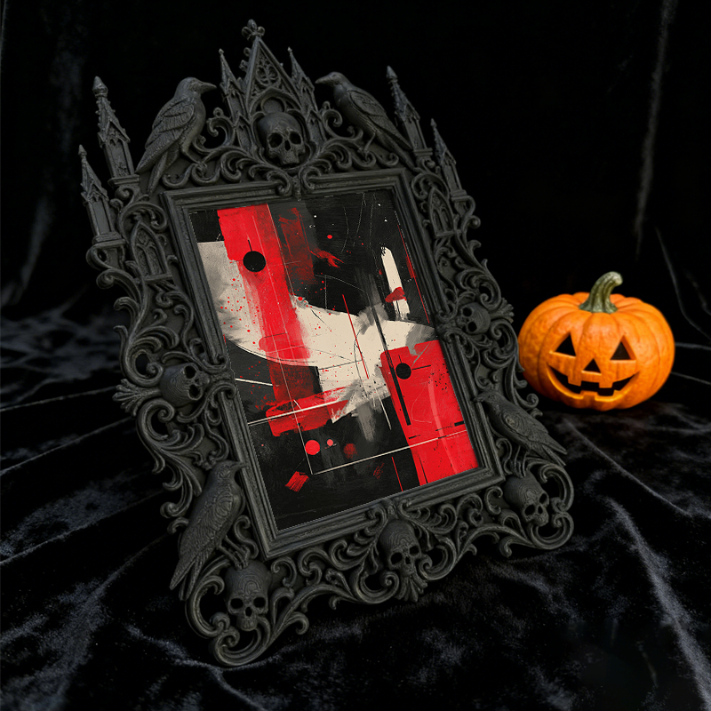 Shop-top-pick Gothic Dark Frame | Witchy Bedroom Crystal Shelf Decor, Retro Plastic
