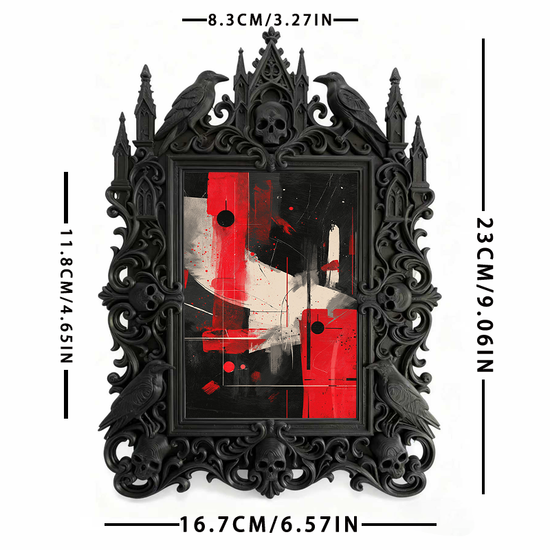 Shop-top-pick Gothic Dark Frame | Witchy Bedroom Crystal Shelf Decor, Retro Plastic