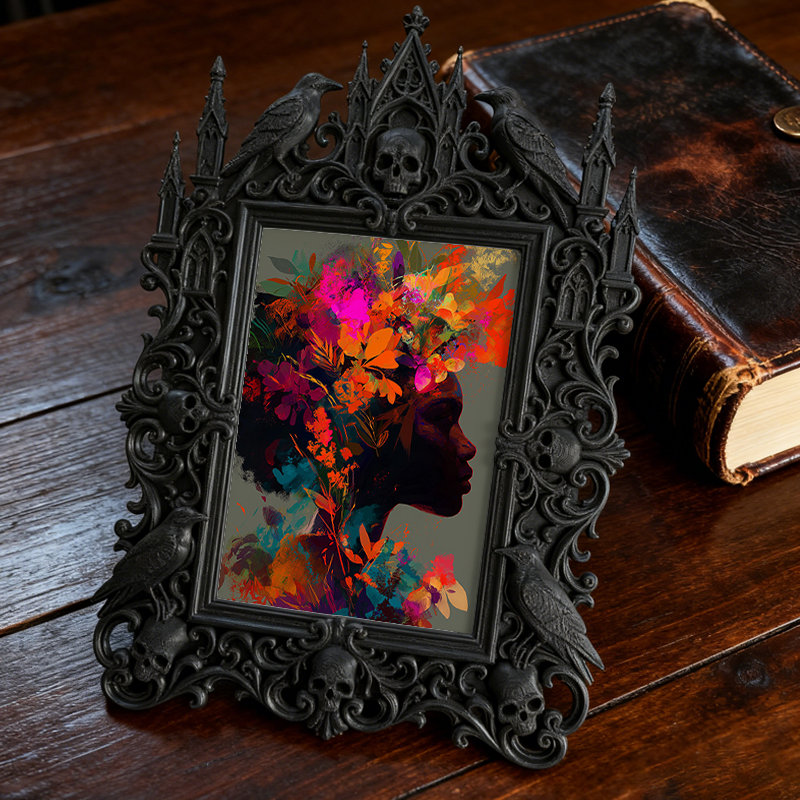 Bestselling-essential Gothic Dark Frame | Gothic Basement Game Room Decor, Scratch-resistant