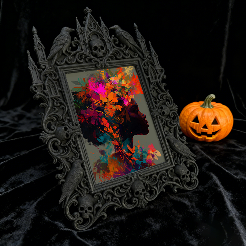 Bestselling-essential Gothic Dark Frame | Gothic Basement Game Room Decor, Scratch-resistant