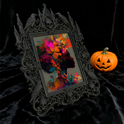 Bestselling-essential Gothic Dark Frame | Gothic Basement Game Room Decor, Scratch-resistant