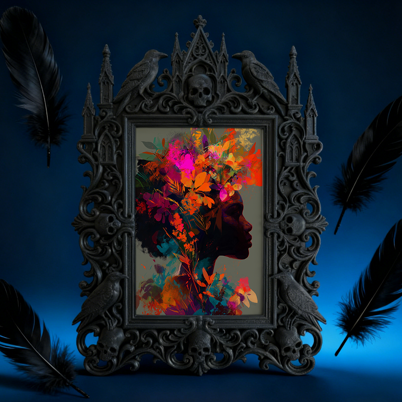 Bestselling-essential Gothic Dark Frame | Gothic Basement Game Room Decor, Scratch-resistant