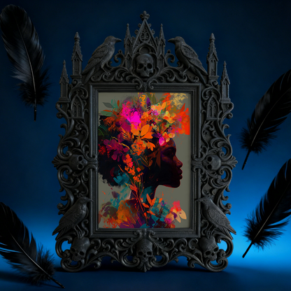 Bestselling-essential Gothic Dark Frame | Gothic Basement Game Room Decor, Scratch-resistant