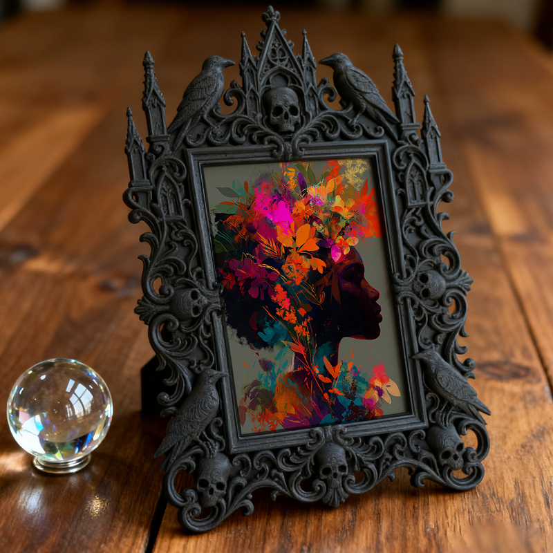 Bestselling-essential Gothic Dark Frame | Gothic Basement Game Room Decor, Scratch-resistant