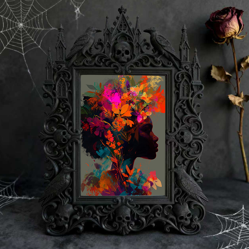 Bestselling-essential Gothic Dark Frame | Gothic Basement Game Room Decor, Scratch-resistant