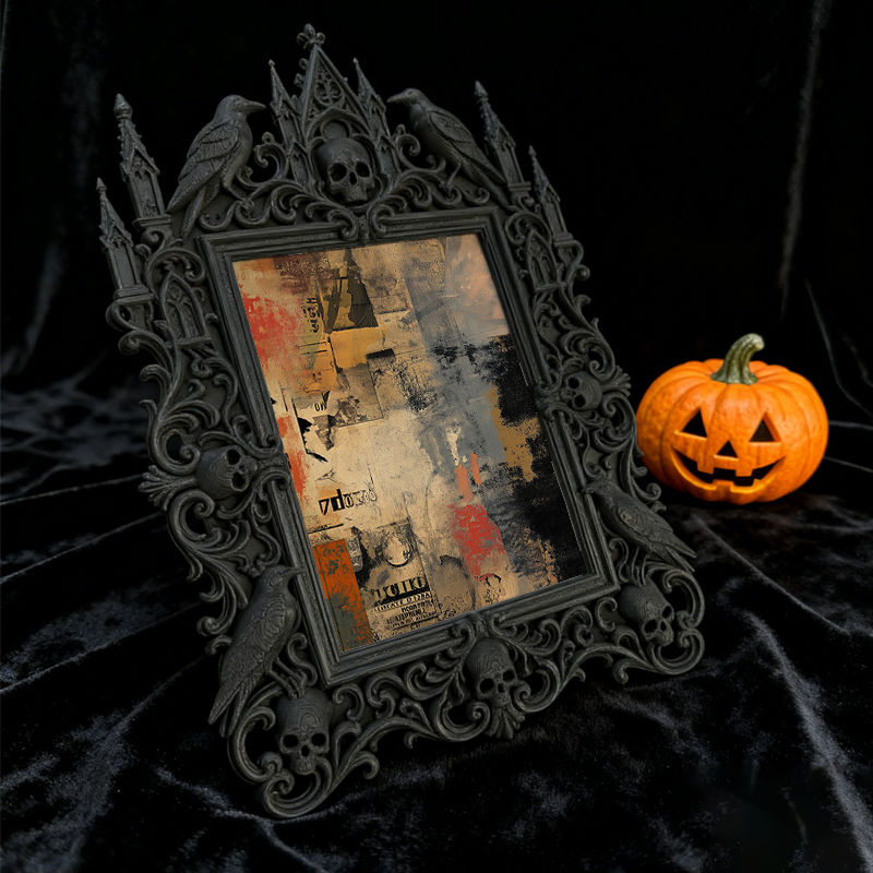 Highly-recommended Gothic Dark Frame | Dark Academia Study Desk Decor, Eco-friendly