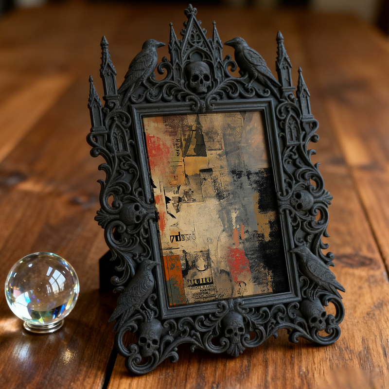 Highly-recommended Gothic Dark Frame | Dark Academia Study Desk Decor, Eco-friendly