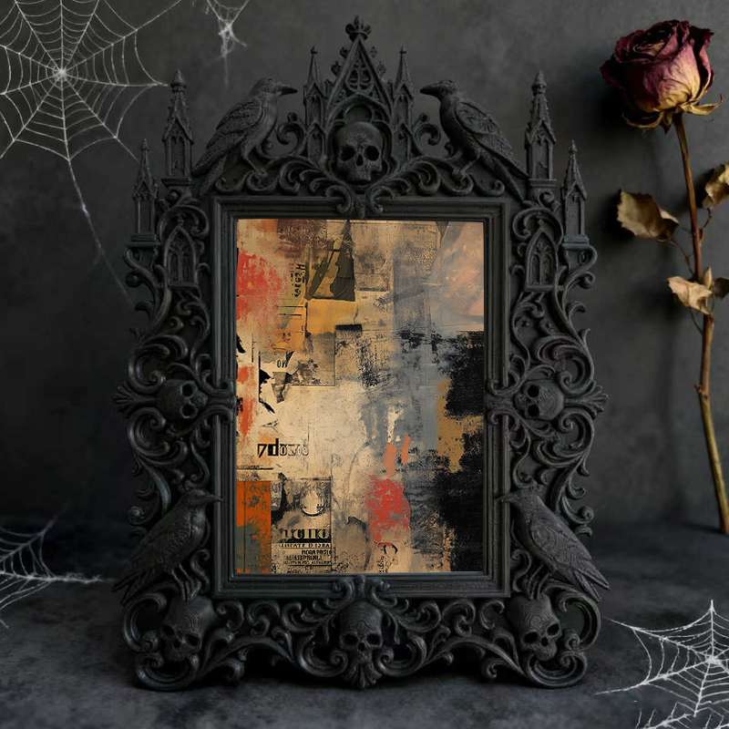 Highly-recommended Gothic Dark Frame | Dark Academia Study Desk Decor, Eco-friendly