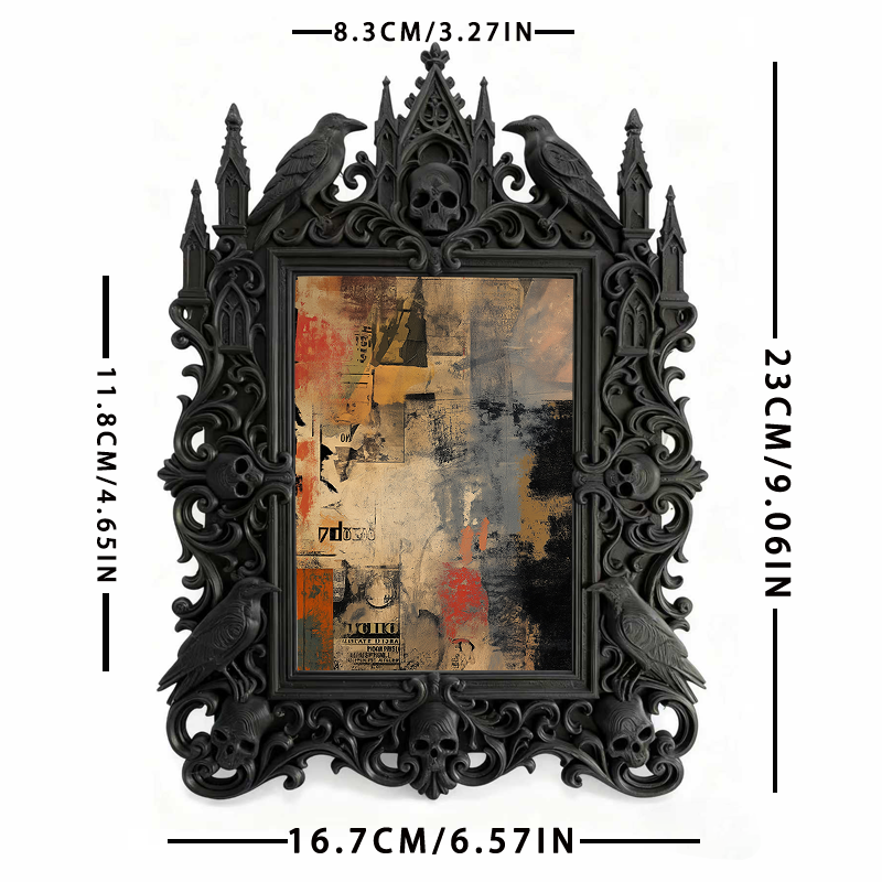 Highly-recommended Gothic Dark Frame | Dark Academia Study Desk Decor, Eco-friendly