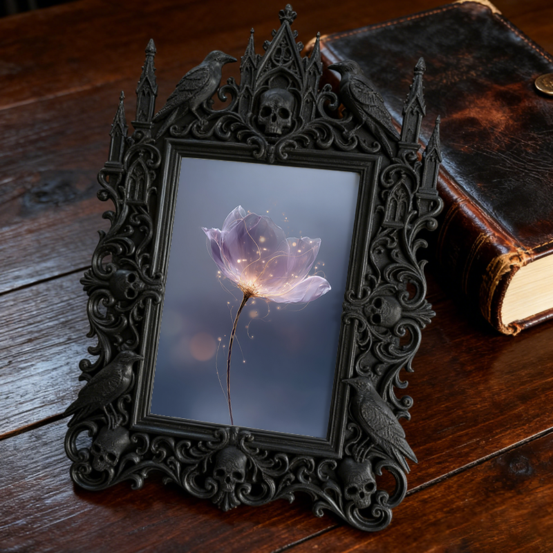 Trend-alert Gothic Dark Frame | Gothic Bathroom Vanity Decor, Slim