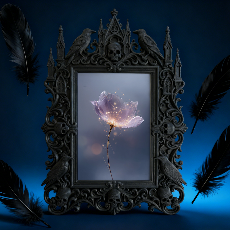 Trend-alert Gothic Dark Frame | Gothic Bathroom Vanity Decor, Slim