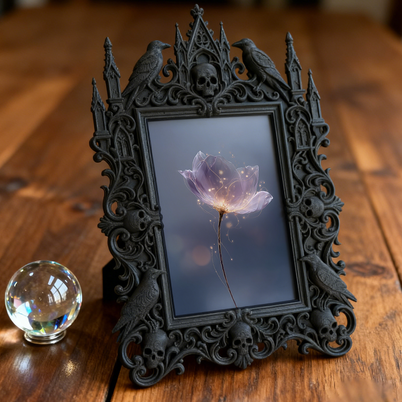 Trend-alert Gothic Dark Frame | Gothic Bathroom Vanity Decor, Slim