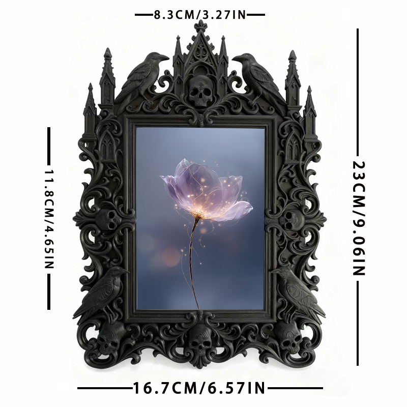 Trend-alert Gothic Dark Frame | Gothic Bathroom Vanity Decor, Slim