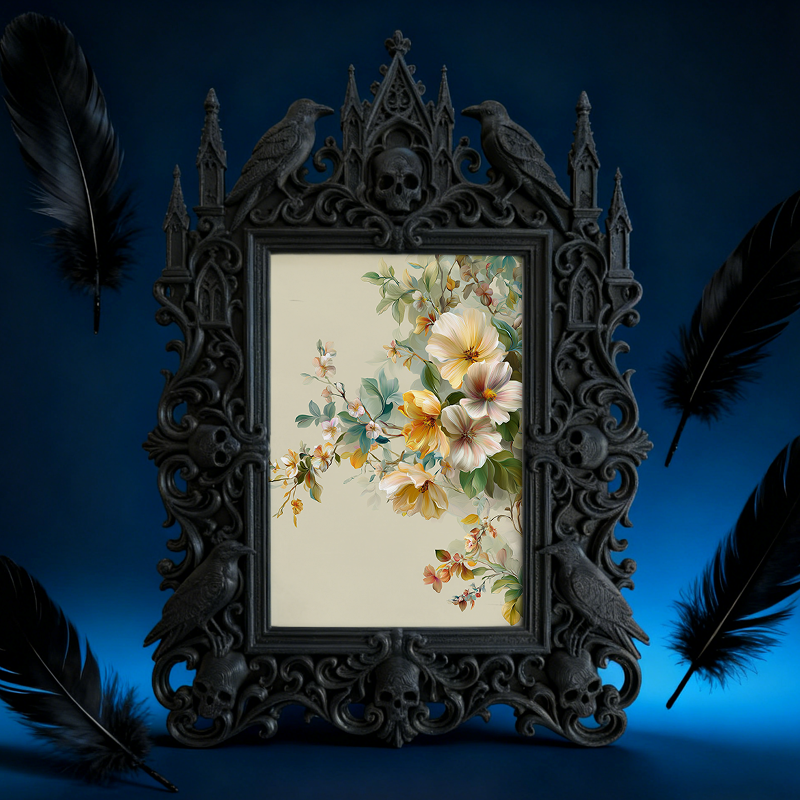 Must-snag Gothic Dark Frame | Werewolf Cabin Porch Decor, Sturdy